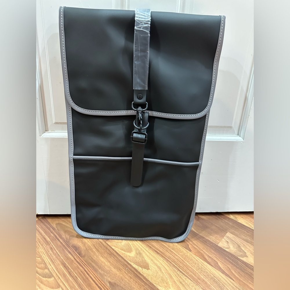 Rains Black Backpack